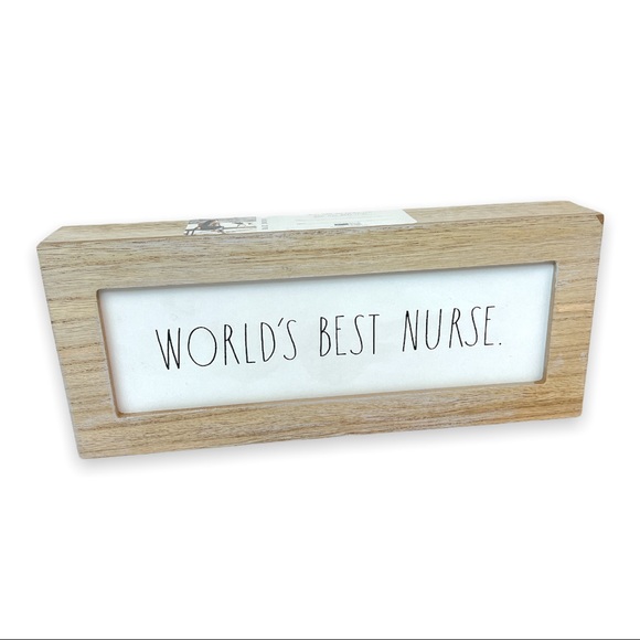 NWT Rae Dunn WORLD'S BEST NURSE
Wooden Sign - Picture 2 of 6
